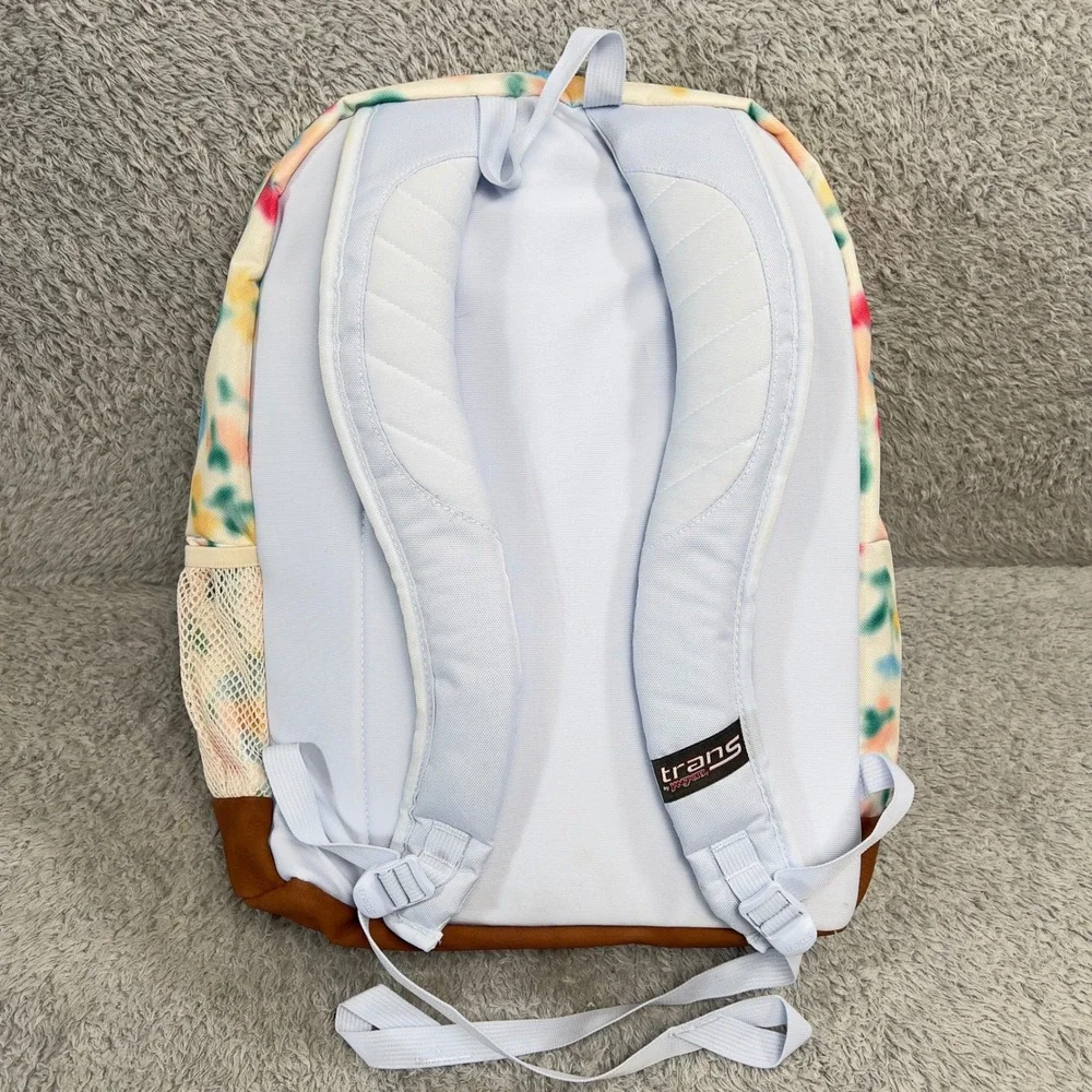 Trans by JanSport‎ Tie Dye Laptop Backpack Multi Color Floral 15 Inch Sleeve NWT